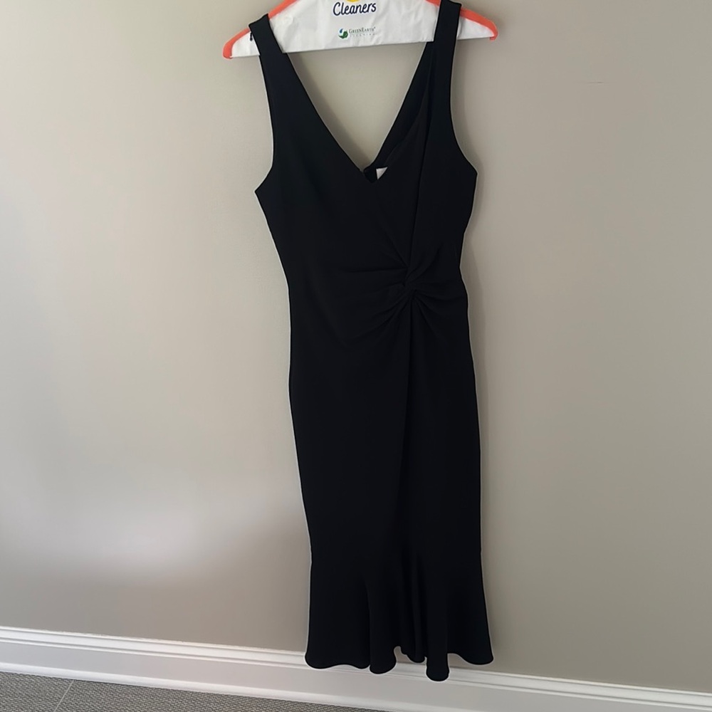 Cinq a Sept Classic Black Midi Dress 2